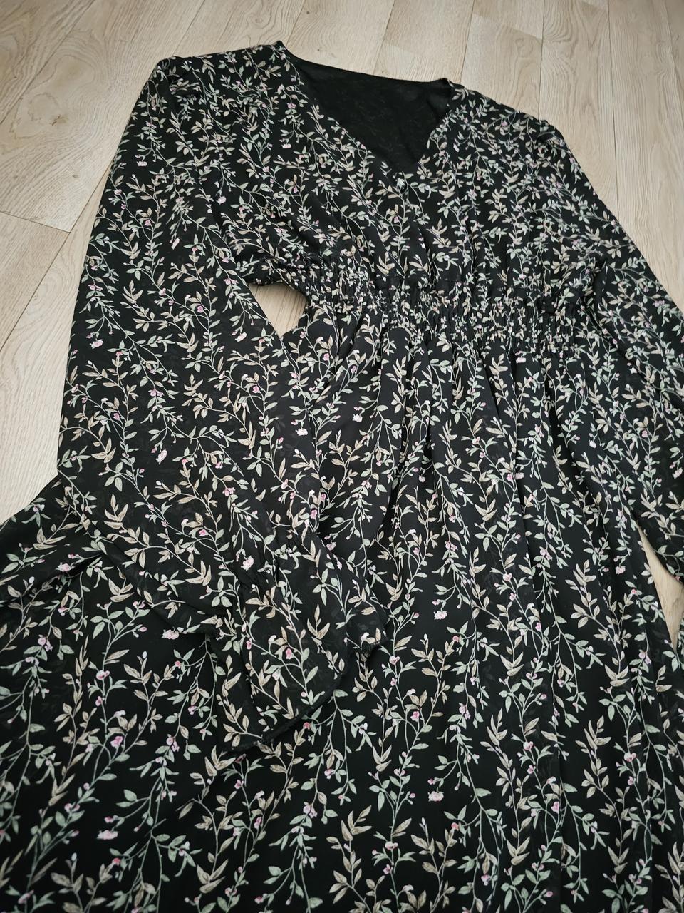 브이넥 쉬폰 원피스