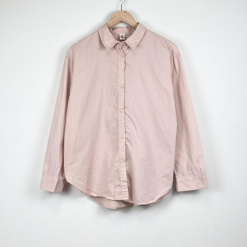 BOOGIE 핑크 셔츠 빈티지 구제 a230