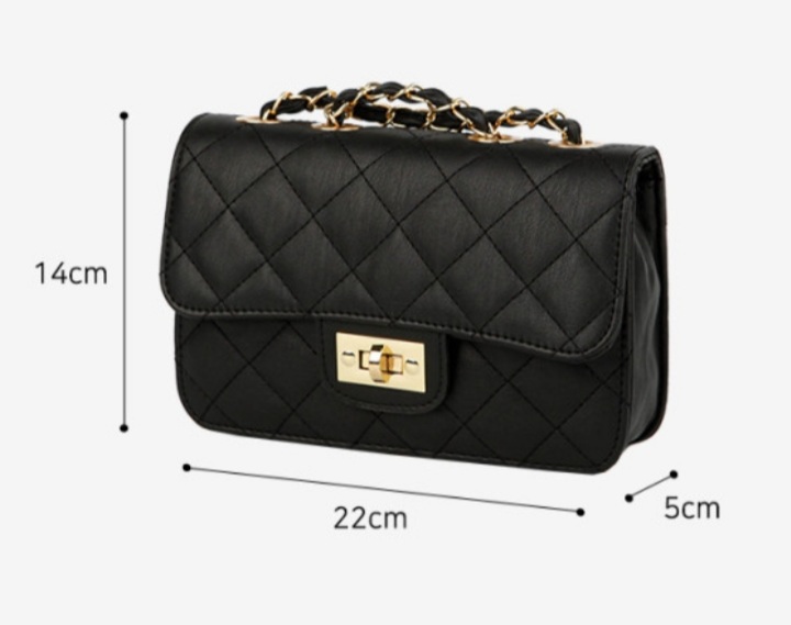 퀼팅 플랩 골드체인백