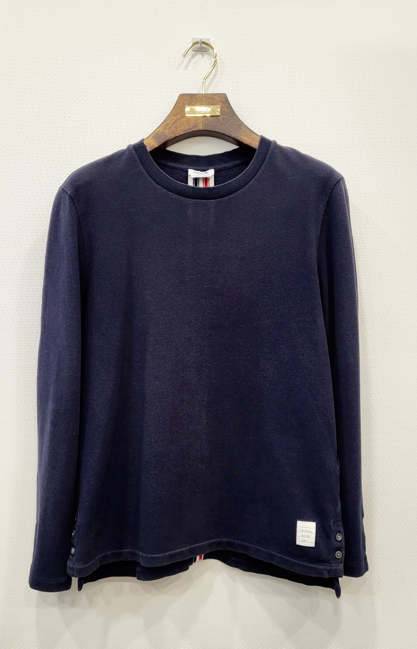 정품/톰브라운코튼라운드티셔츠