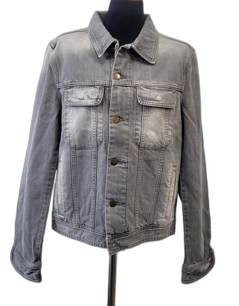 정품/아미 레더로고 데님 자켓