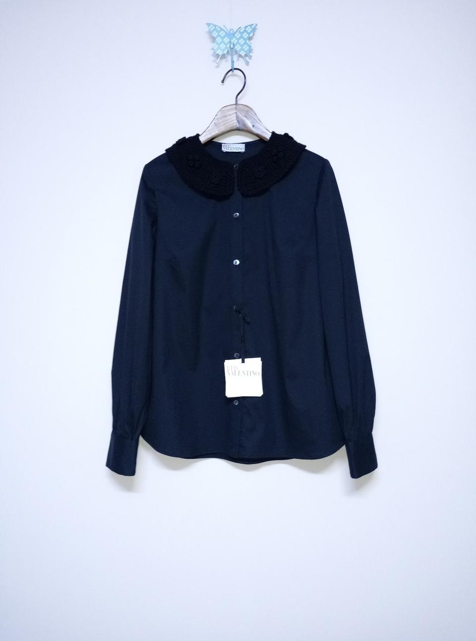 레드 발렌티노 (새상품) 블랙 검정 셔츠 블라우스 55~66