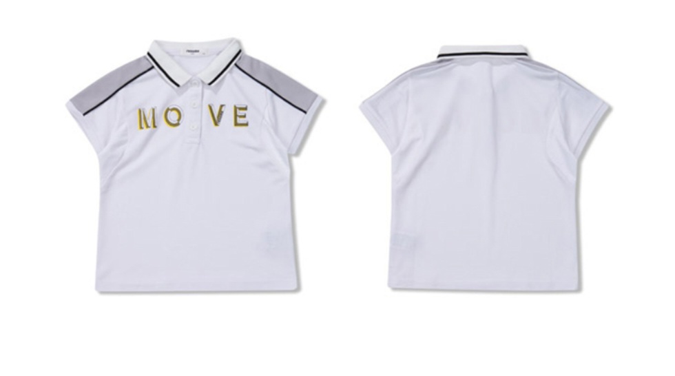 새상품/레노마키즈 화이트 카라티 150