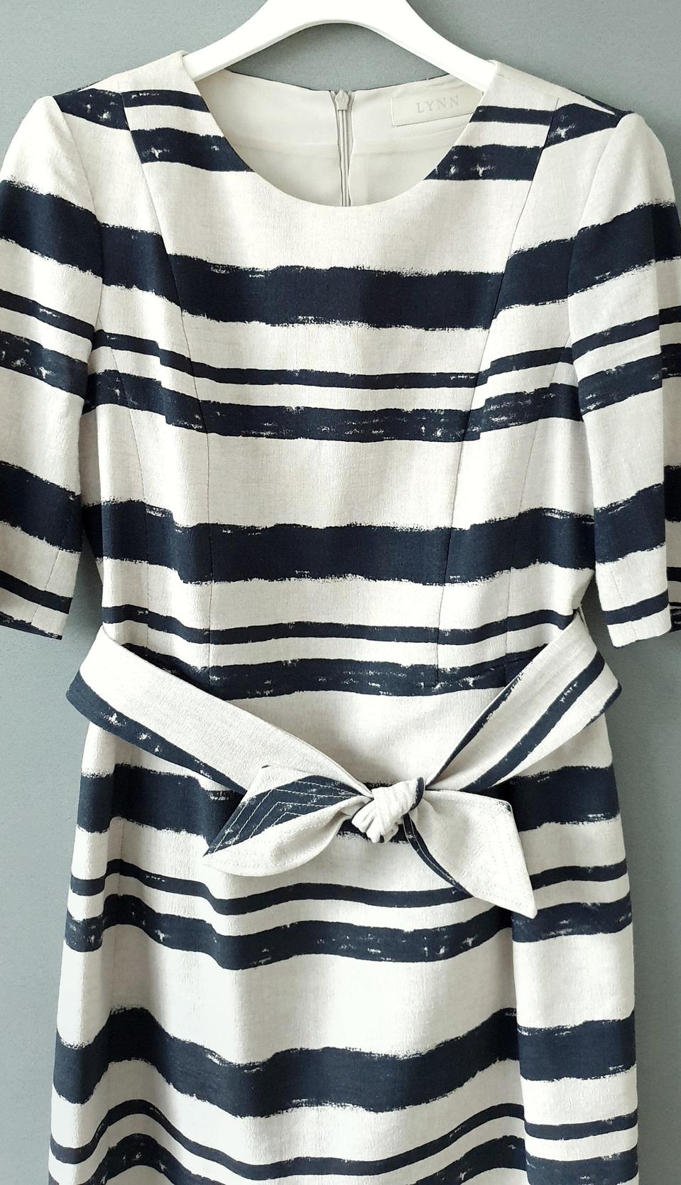 LYNN 린 스트라이프 리본벨트 원피스 여름 썸머 린넨 벨티드 S 55