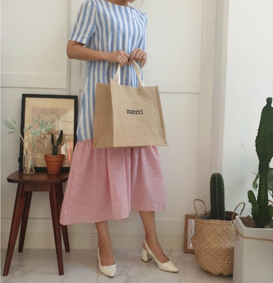 스트라이프 롱원피스