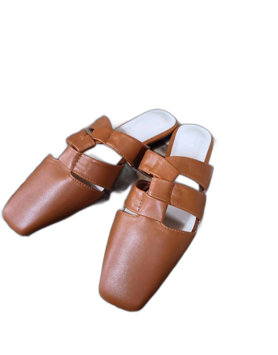 새상품 위빙 스트랩 뮬 블로퍼 240 245