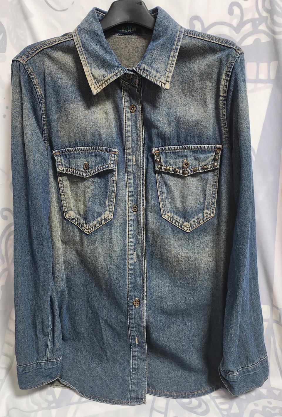 데님 블라우스 셔츠 남방(새상품)