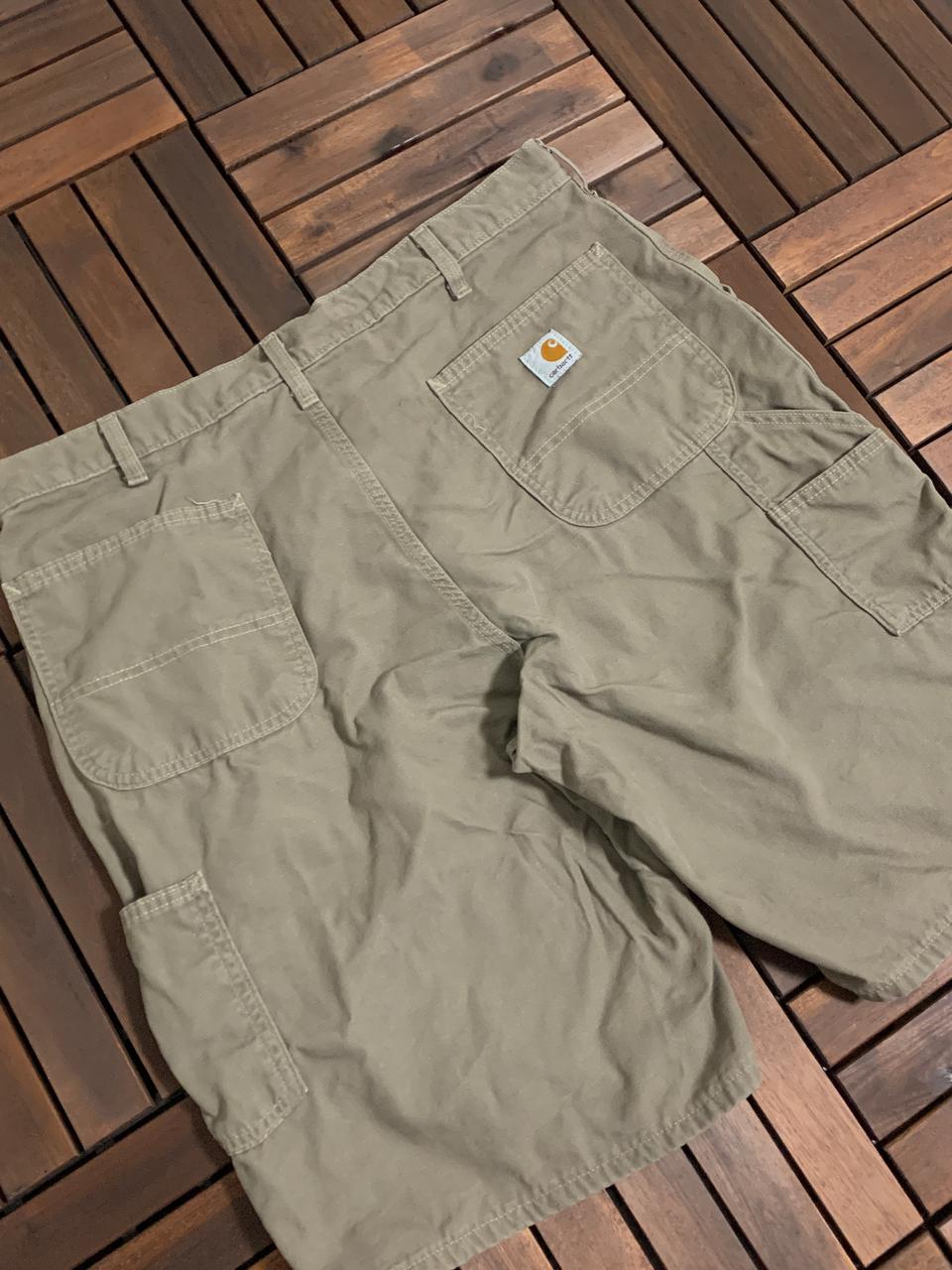 칼하트 짙은 베이지 카고 카펜터 쇼츠