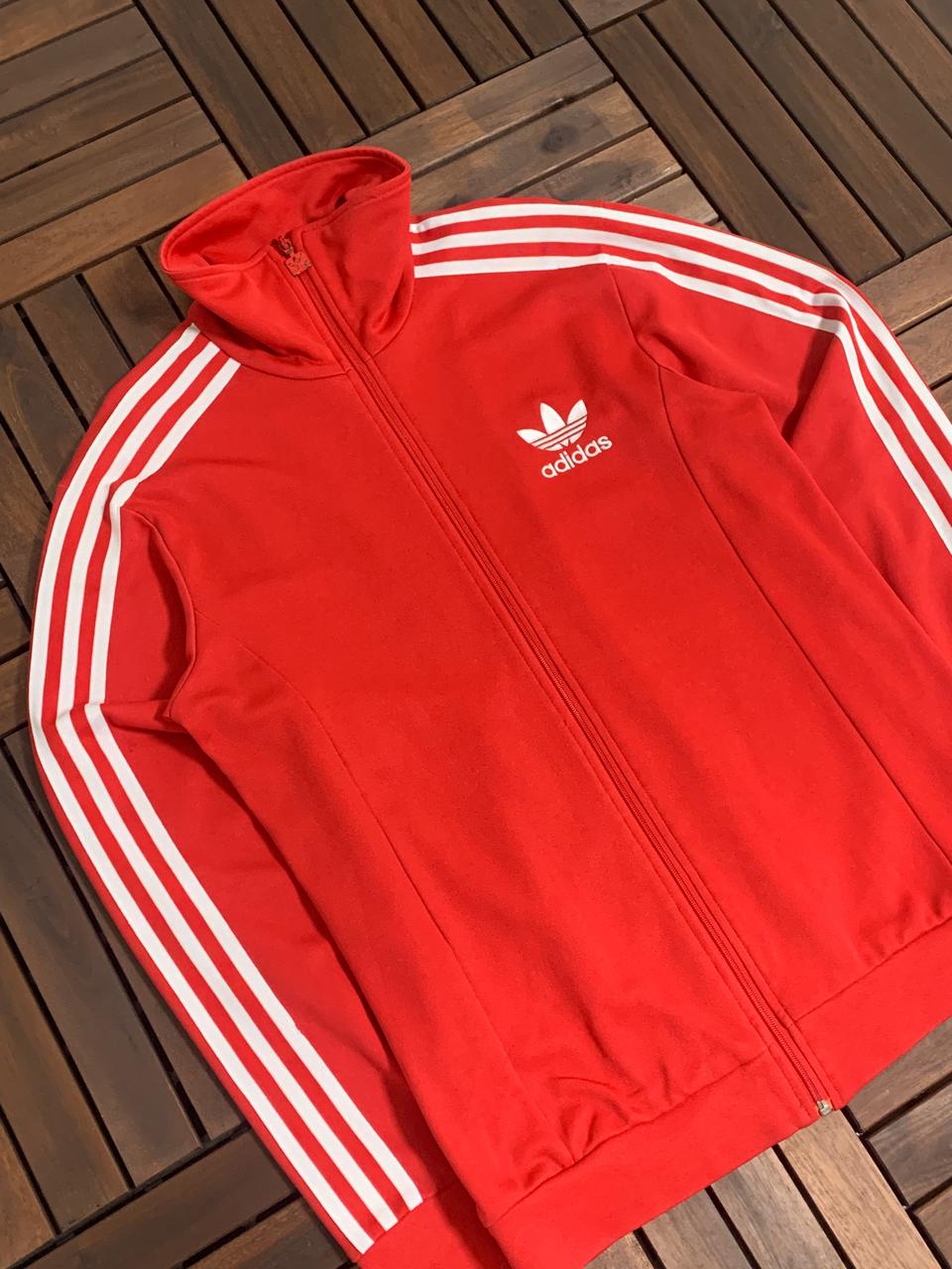 아디다스 유로파 y2k 올드스쿨 레드 져지