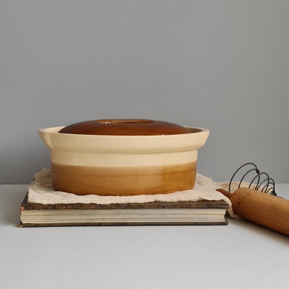 프랑스 엔틱 튜린 30cm 스톤웨어 튜린 캐서롤 냄비