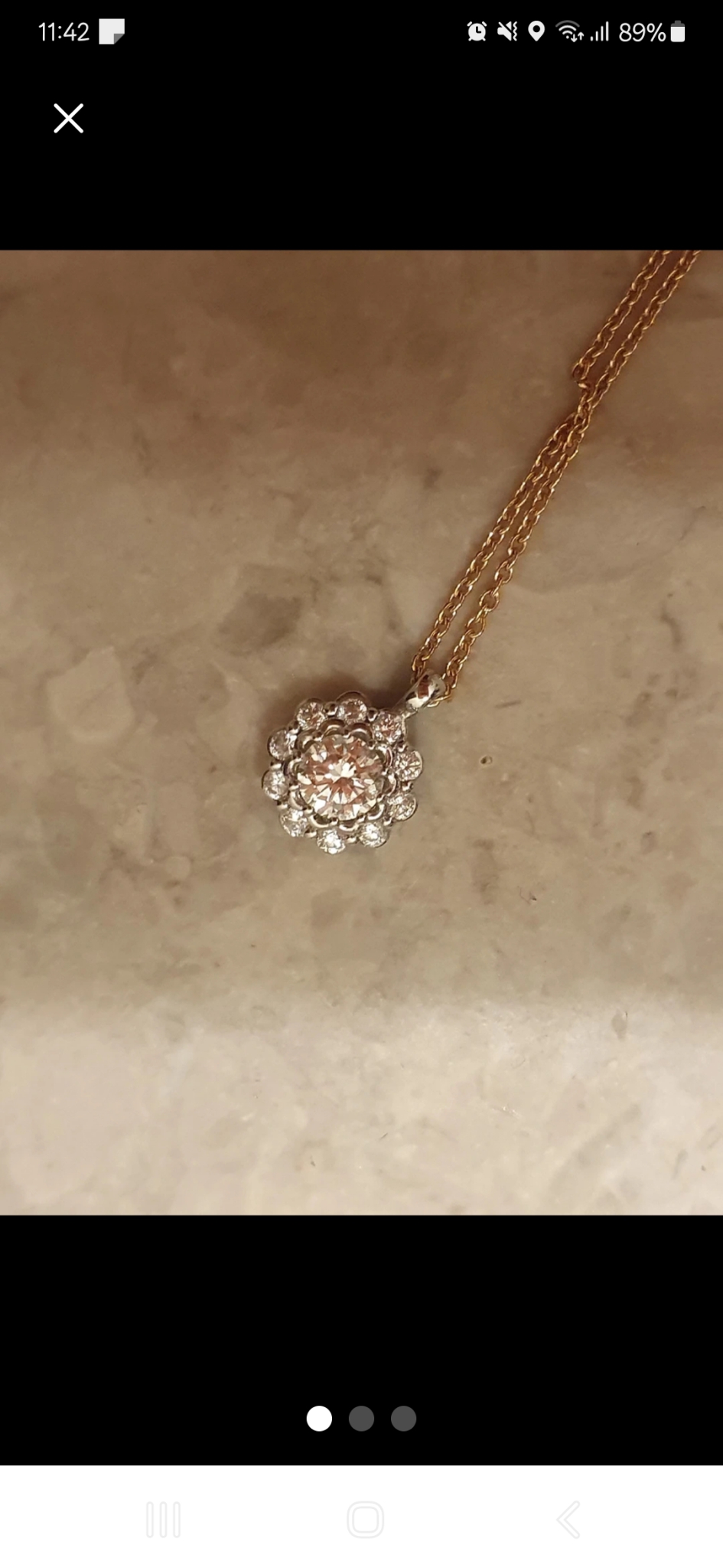 골든듀 다이아목걸이 2C