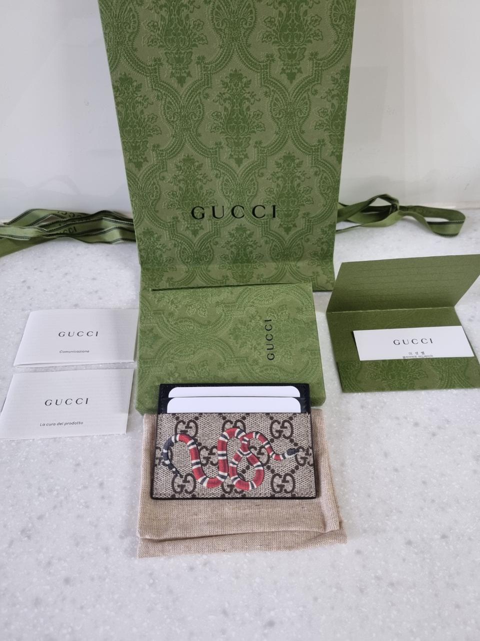 새 제품 구찌 스네이크 카드지갑