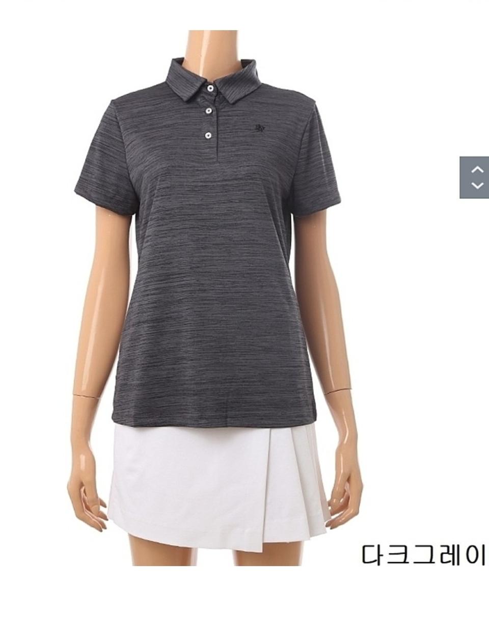 JDX 여성 베이직 제에리 폴로 티셔츠 그레이 95 사이즈 새제품