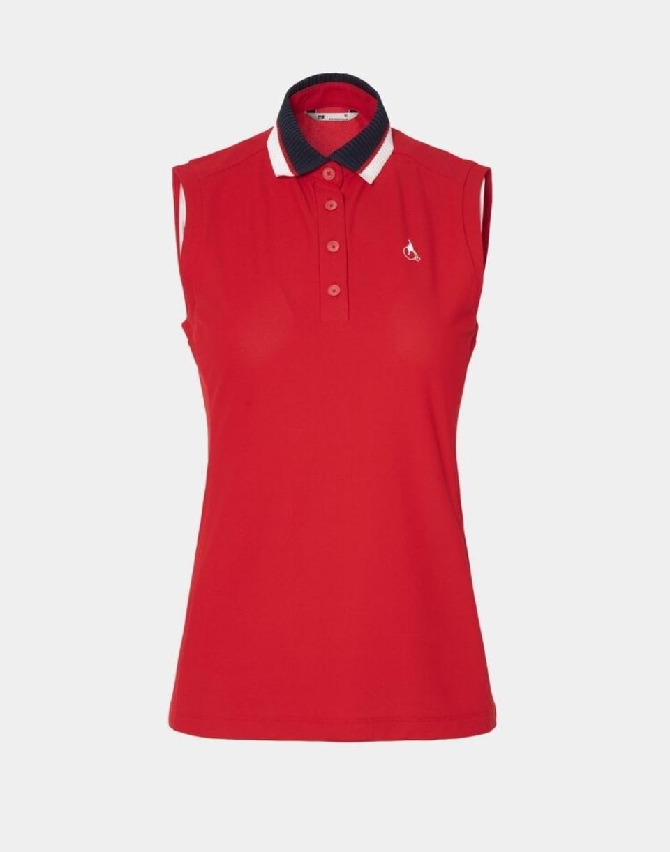 빈폴 골프  여성 레드 민소매 티셔 95. 100 사이즈 새제품