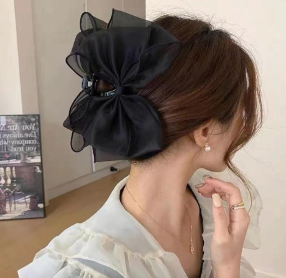 새것) 리본 집게핀