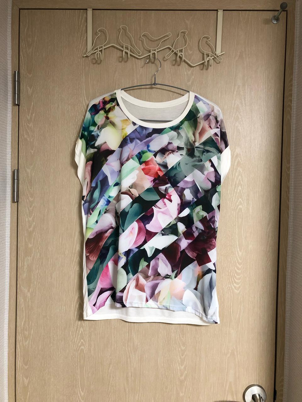 새) 디아 실켓 배색 루즈핏 블라우스 55-66