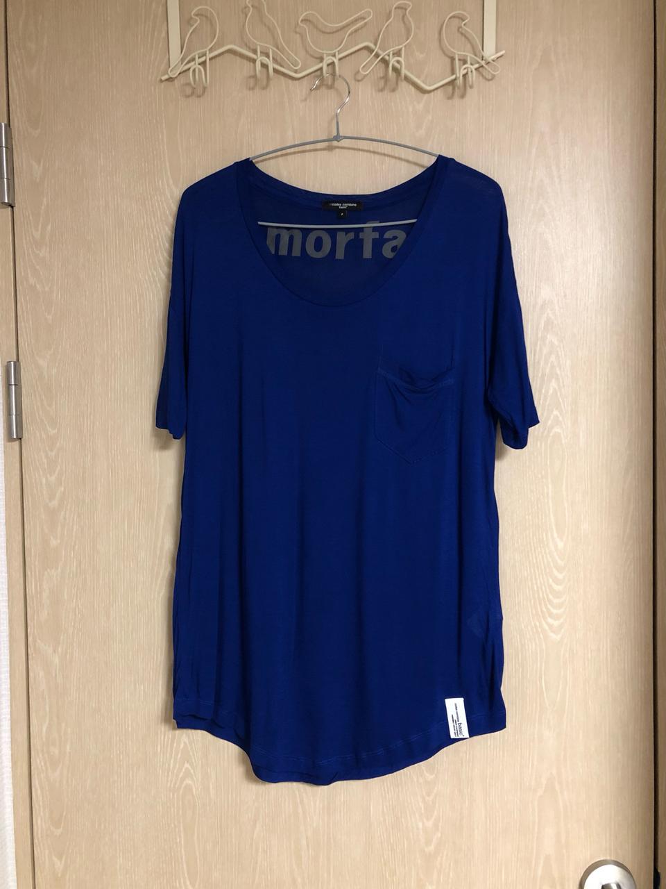 새) 코데즈컴바인 루즈핏 롱티셔츠 55-66 블루