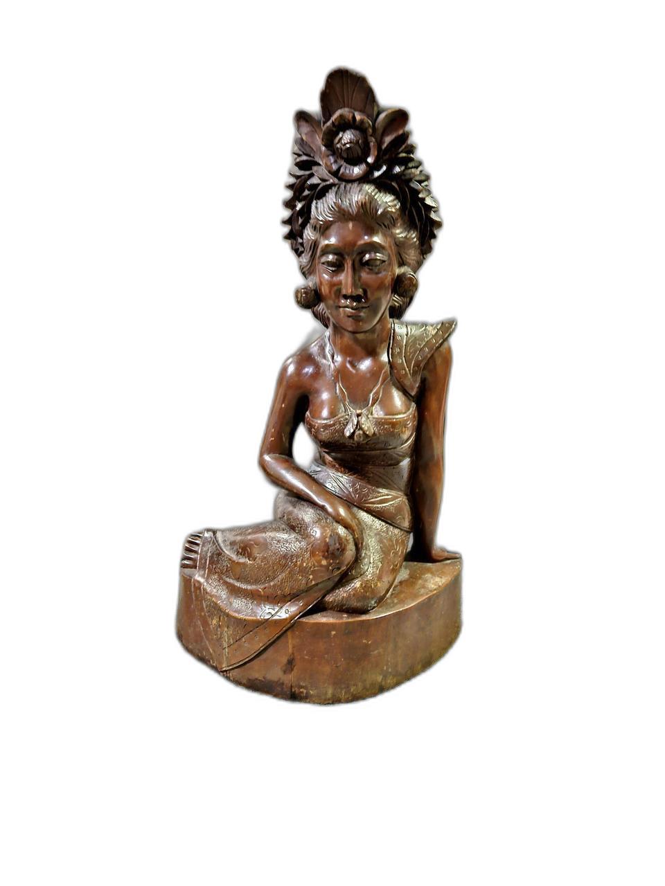 흑단 수공예조각상 36cm×20cm