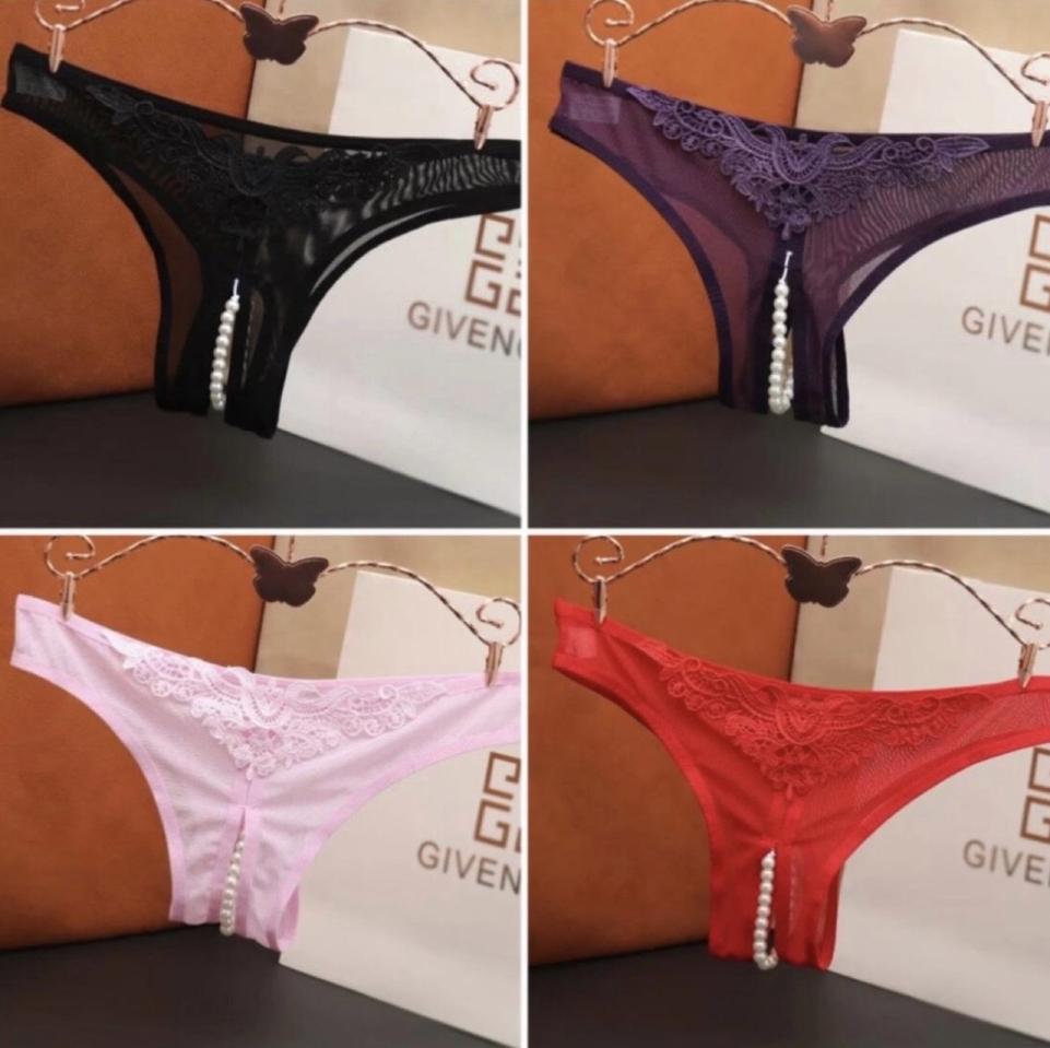 2+1 섹시 속옷 여성 진주 구슬팬티 이벤트 기념일 속옷