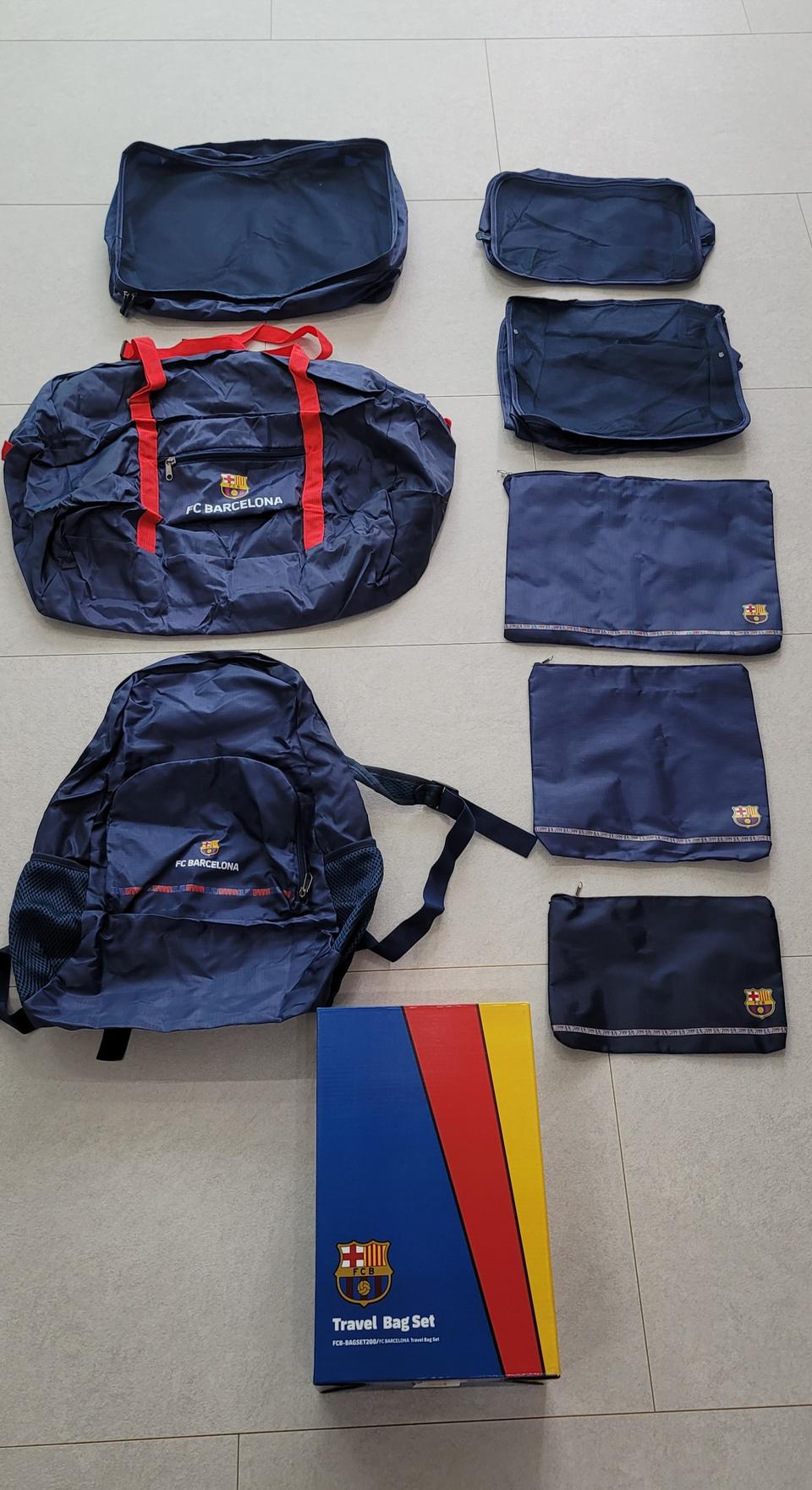 fc바르셀로나 트래블백 (여행용 가방세트) 새상품