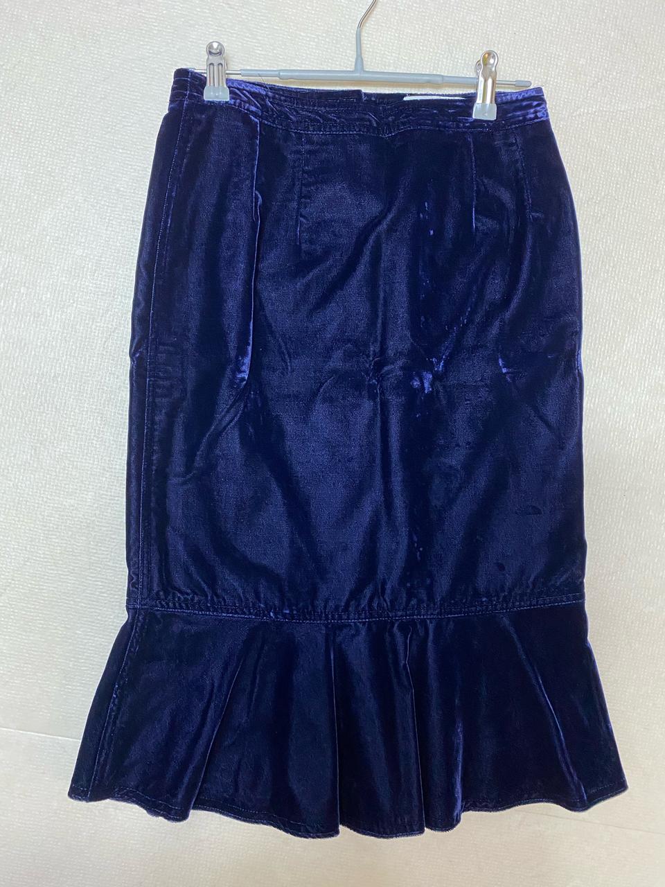 입생로랑 정품 벨벳 치마