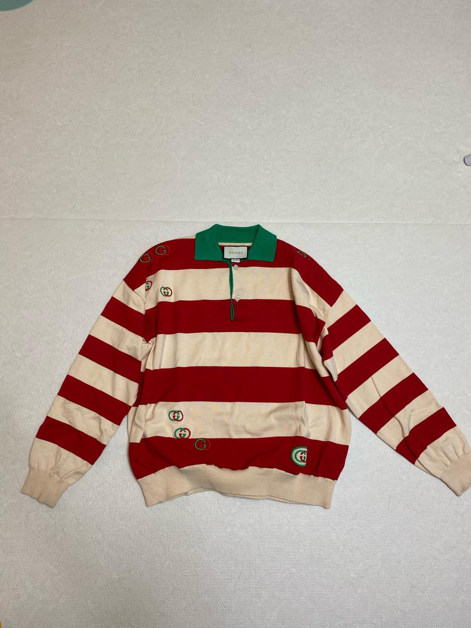 구찌 카라 니트