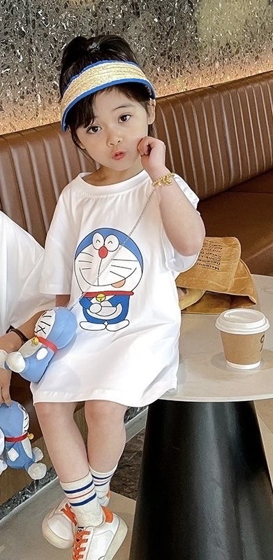 (미개봉 새상품) 여아 도라에몽 인형 원피스