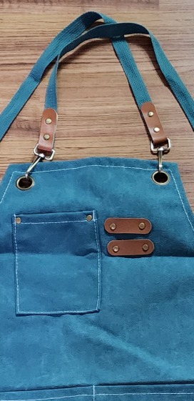 바리스타 캔버스 데님 앞치마 (다양한 색상)