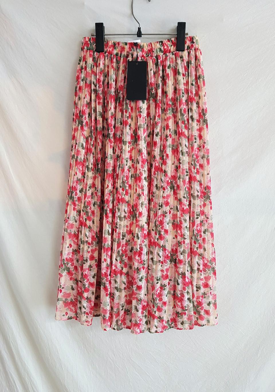 (새상품/무료배송) ab.f.z 플라워 쉬폰 롱스커트 