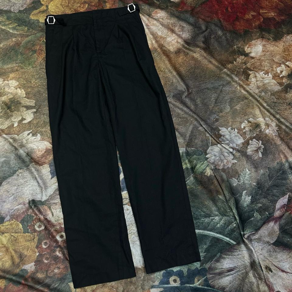 라퍼지스토어 빈티지 블랙 투턱와이드슬랙스 S 와이드팬츠 와이드슬랙스