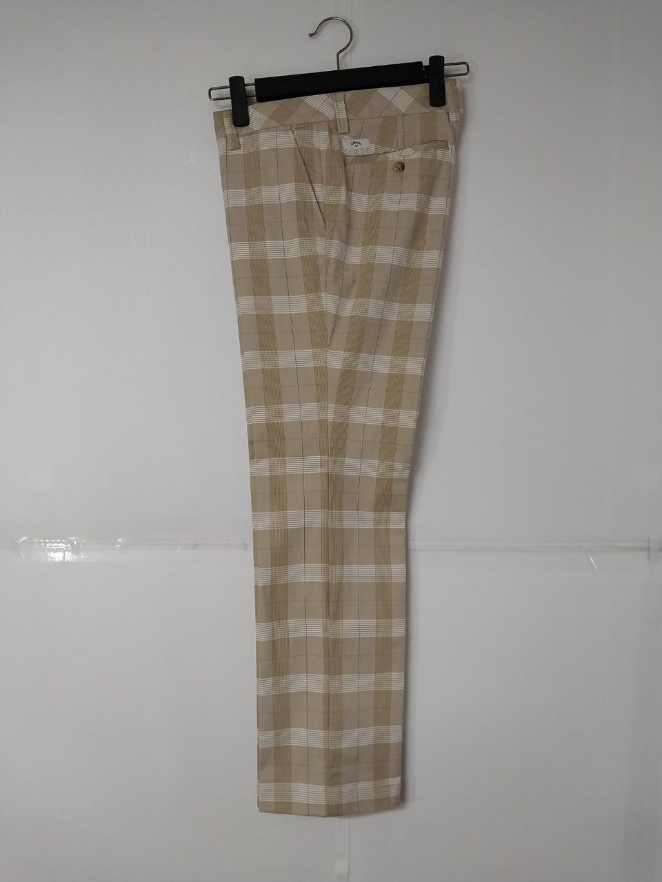 32)겔러웨이 골프웨어 스판바지 체크 캐주얼바지