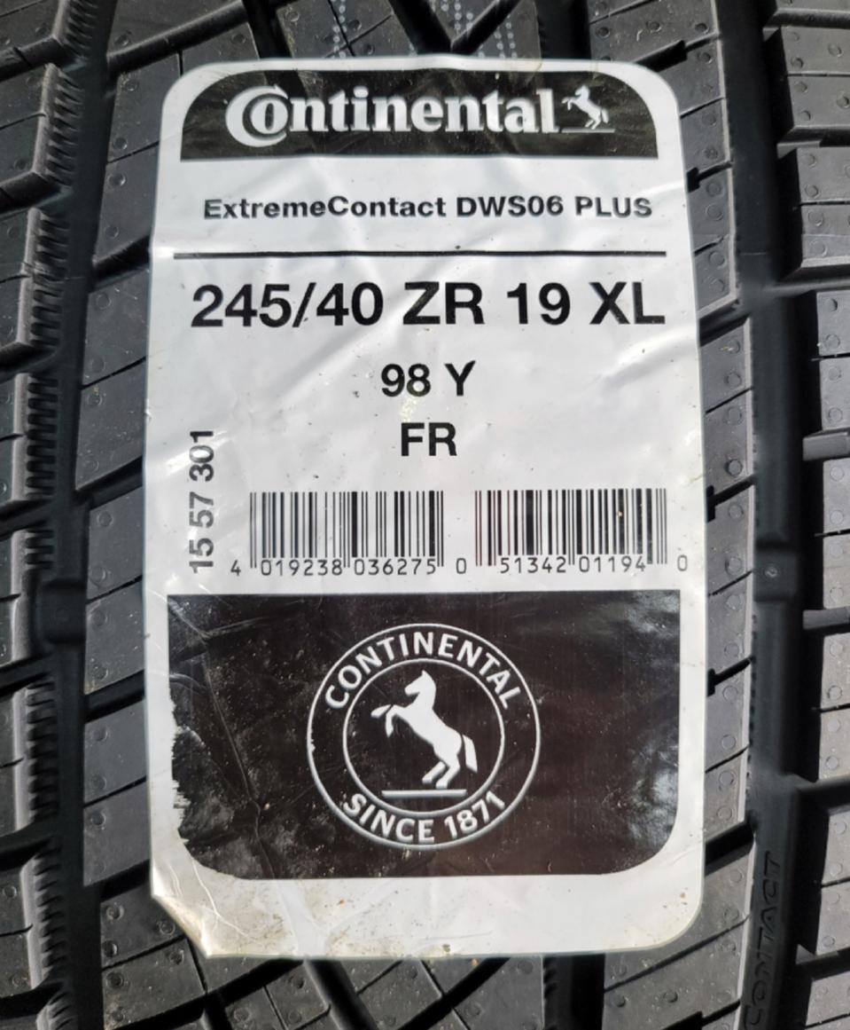 [새상품]2454019 콘티넨탈dws06 4계절타이어245/40R19