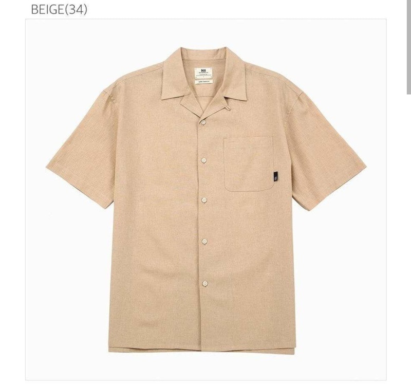 새제품 린넨 반팔 셔츠 팝니다