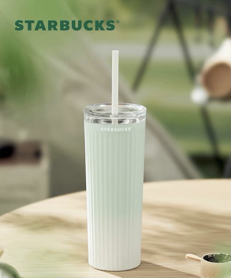 중국 스타벅스 민트 그라데이션 정글 콜드컵 텀블러