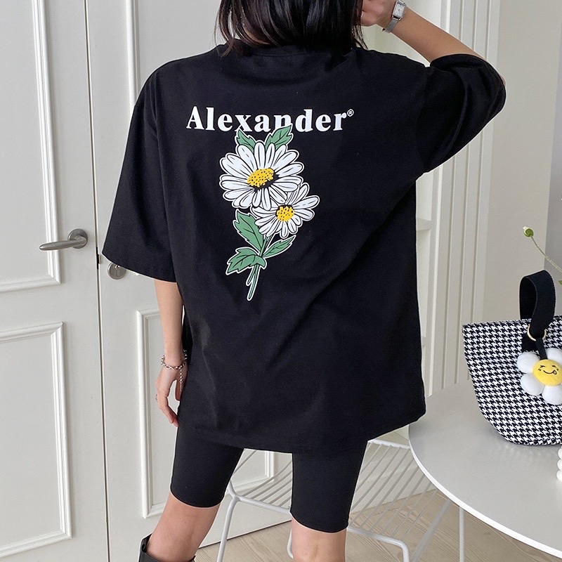 여성 플라워 반팔티