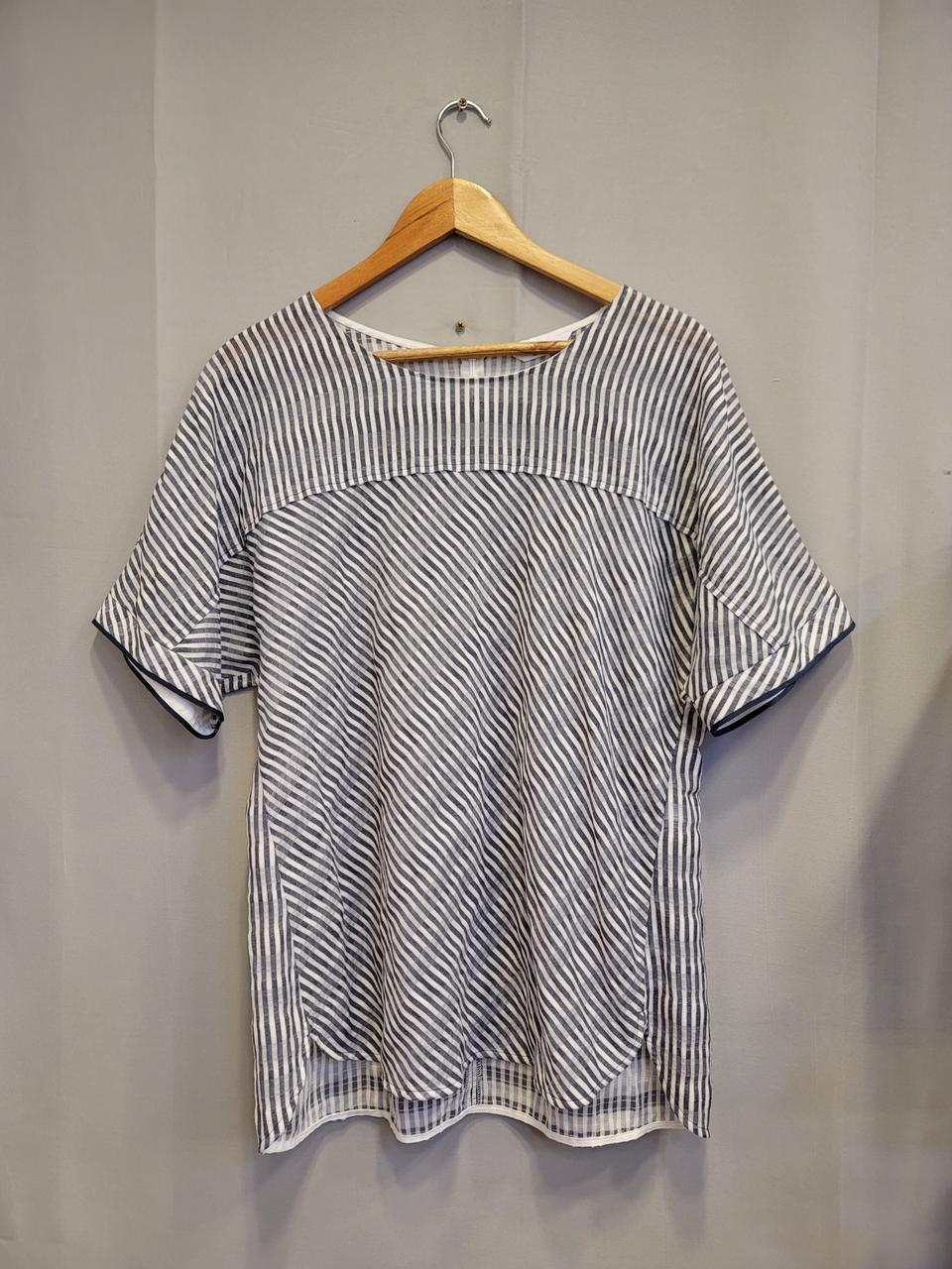 지센 마혼방 블라우스 95사이즈 택포