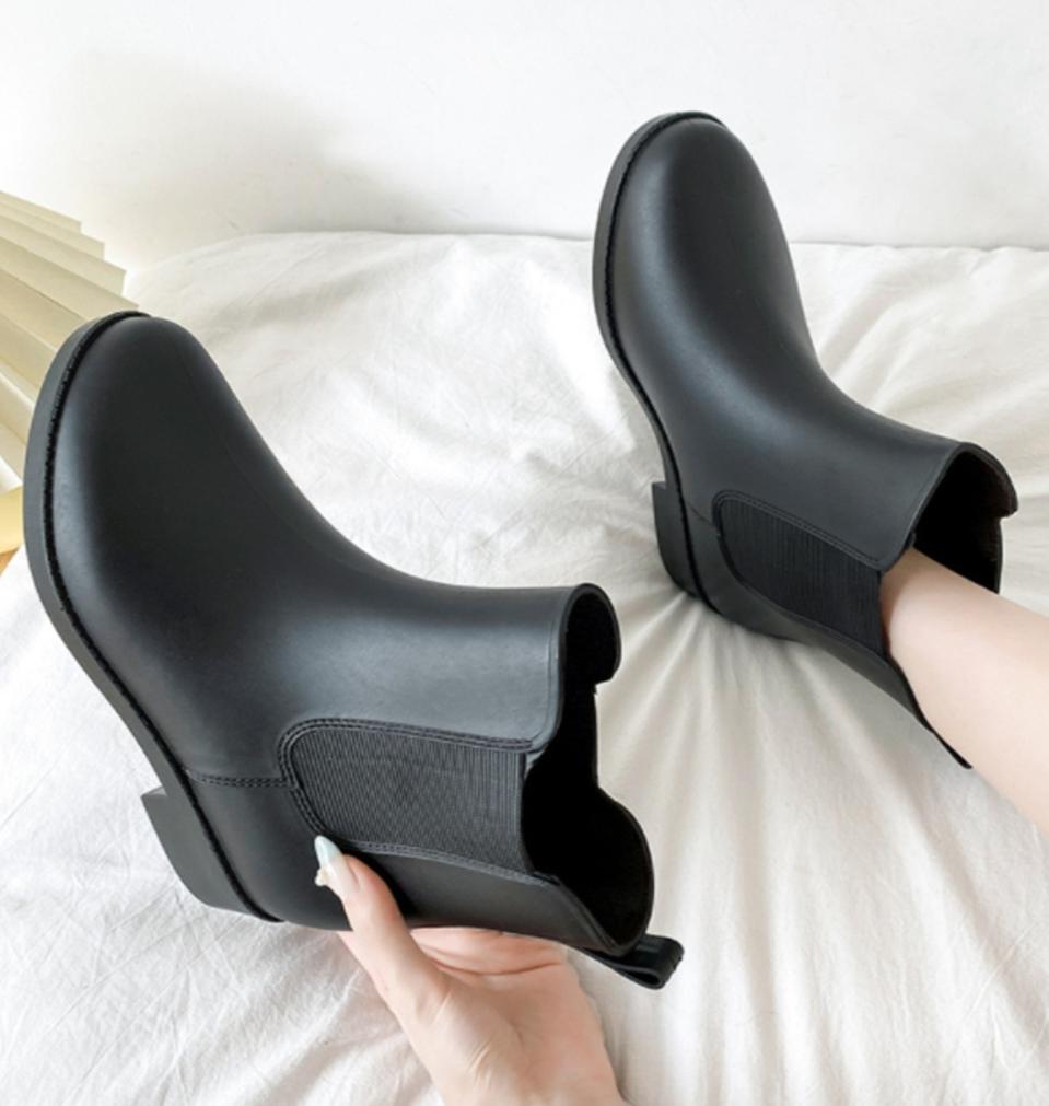 새상품 230-250)여성용 캠핑 작업 패셔니스타 레인부츠