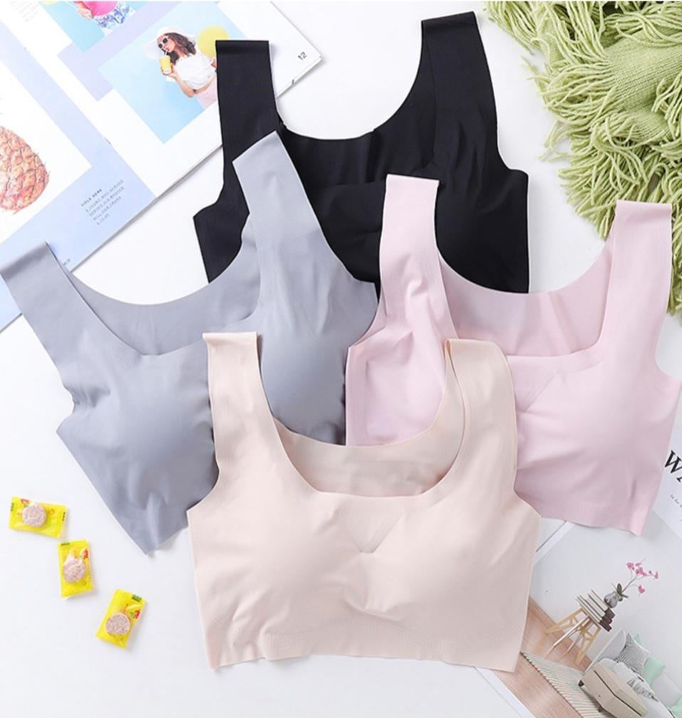 새상품)심리스 여성 초경량 브라 4개세트