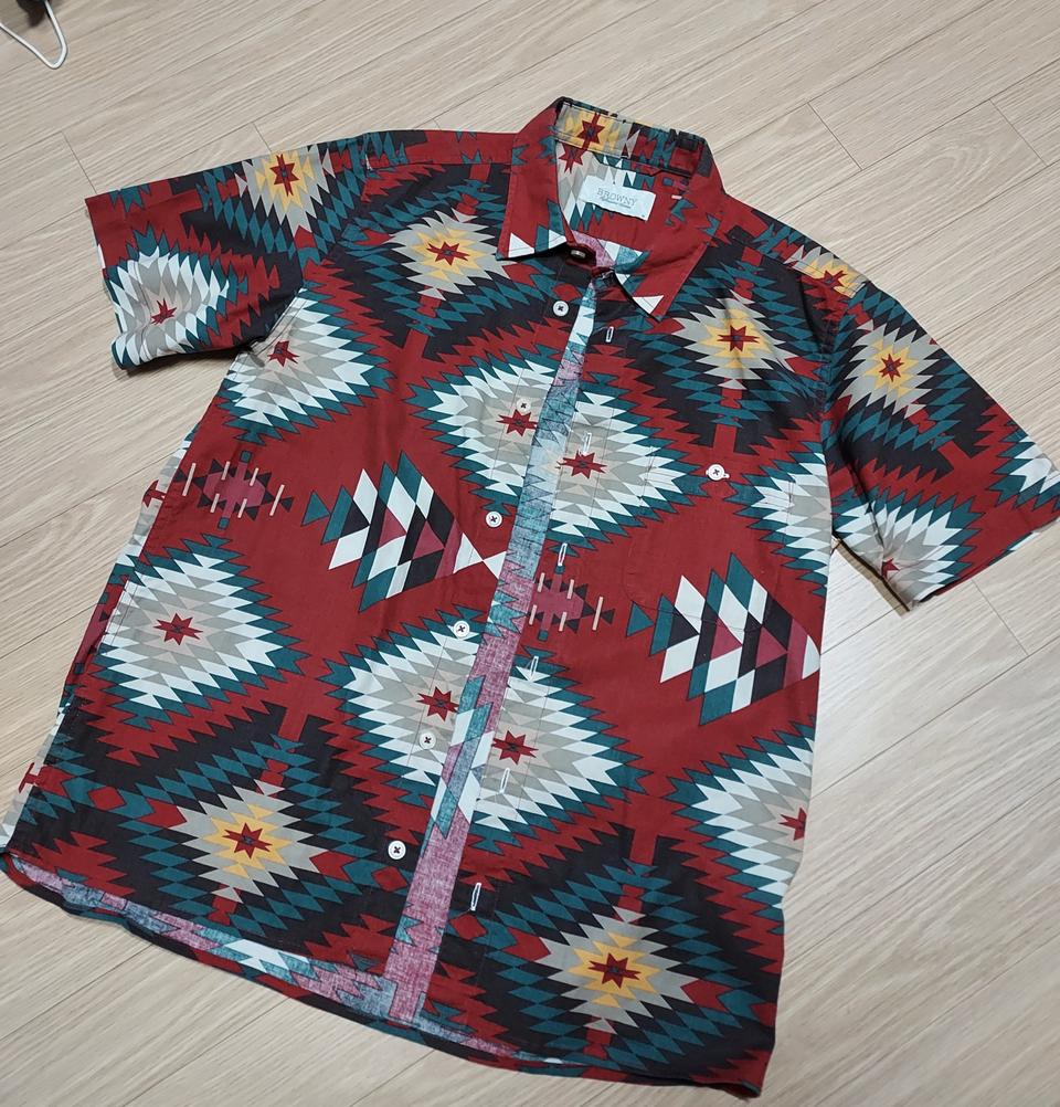 에스닉프린트면셔츠