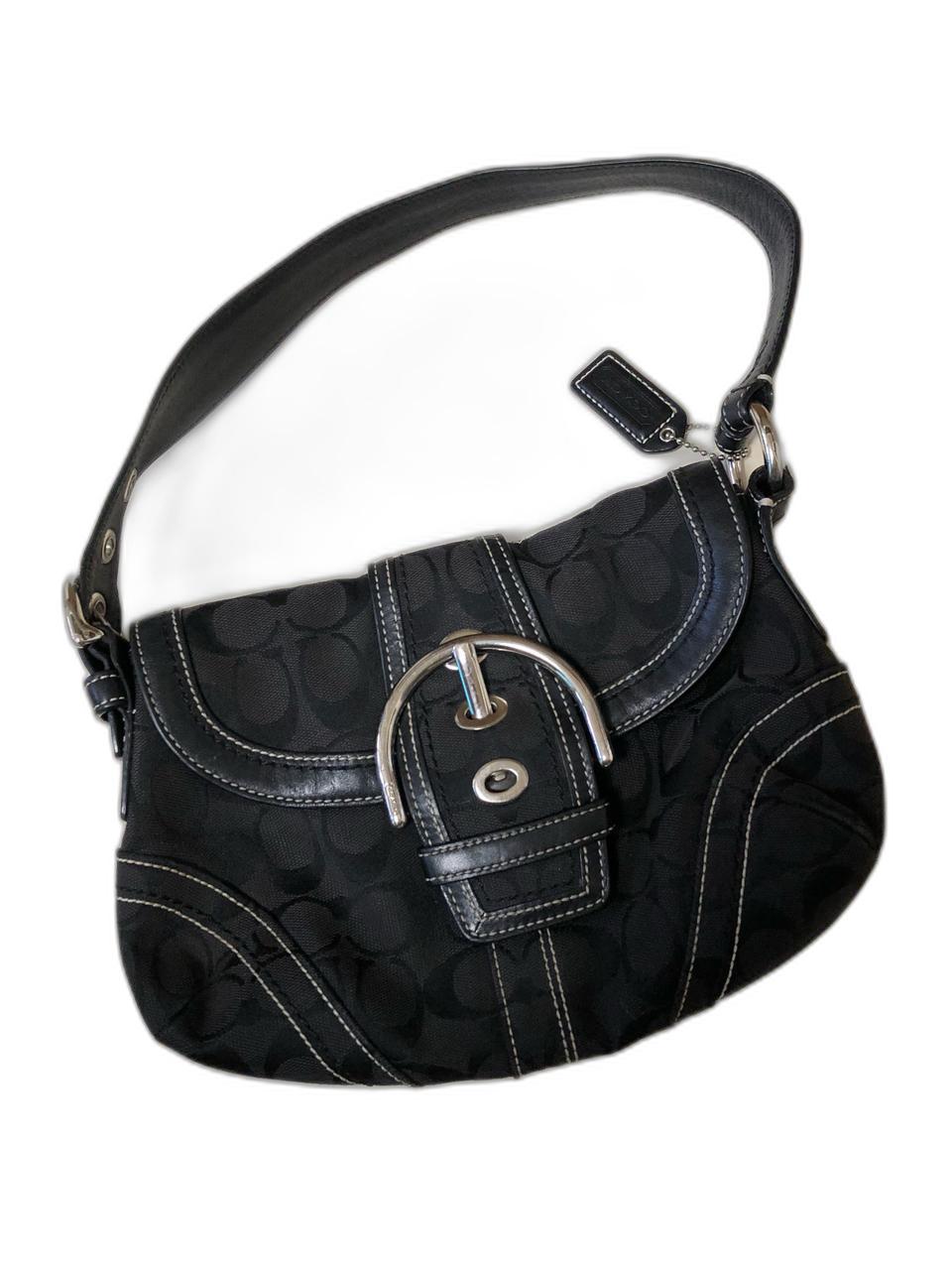 y2k 올드 코치 캔버스 블랙 미니백 솔더백 빈티지가방