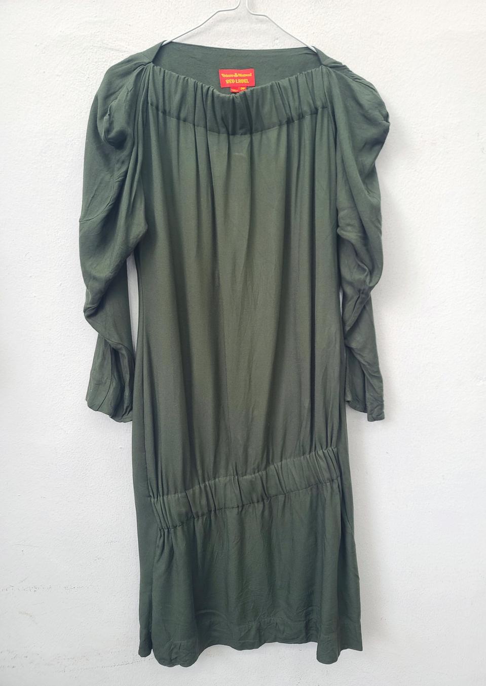 정품)비비안웨스트우드 레드라벨 어깨퍼프 원피스(38사이즈/55)