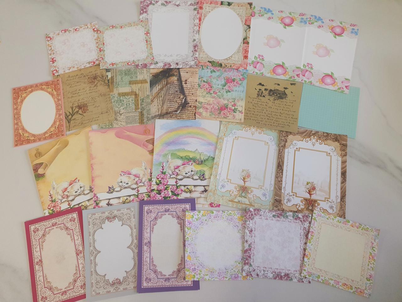 빈티지 떡메모지 떡믹 정리 100장 처분 박스