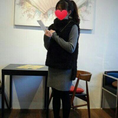 새상품 골지니트원피스+블랙퍼조끼 세트(가격내림)