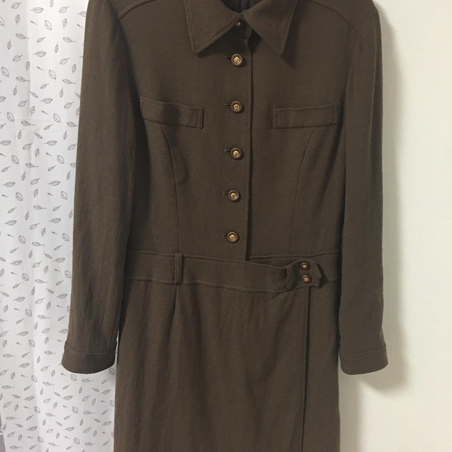 빈티지 카라 울 원피스