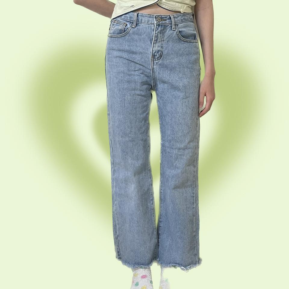 연청 일자 세미와이드핏 데님 청바지 m사이즈