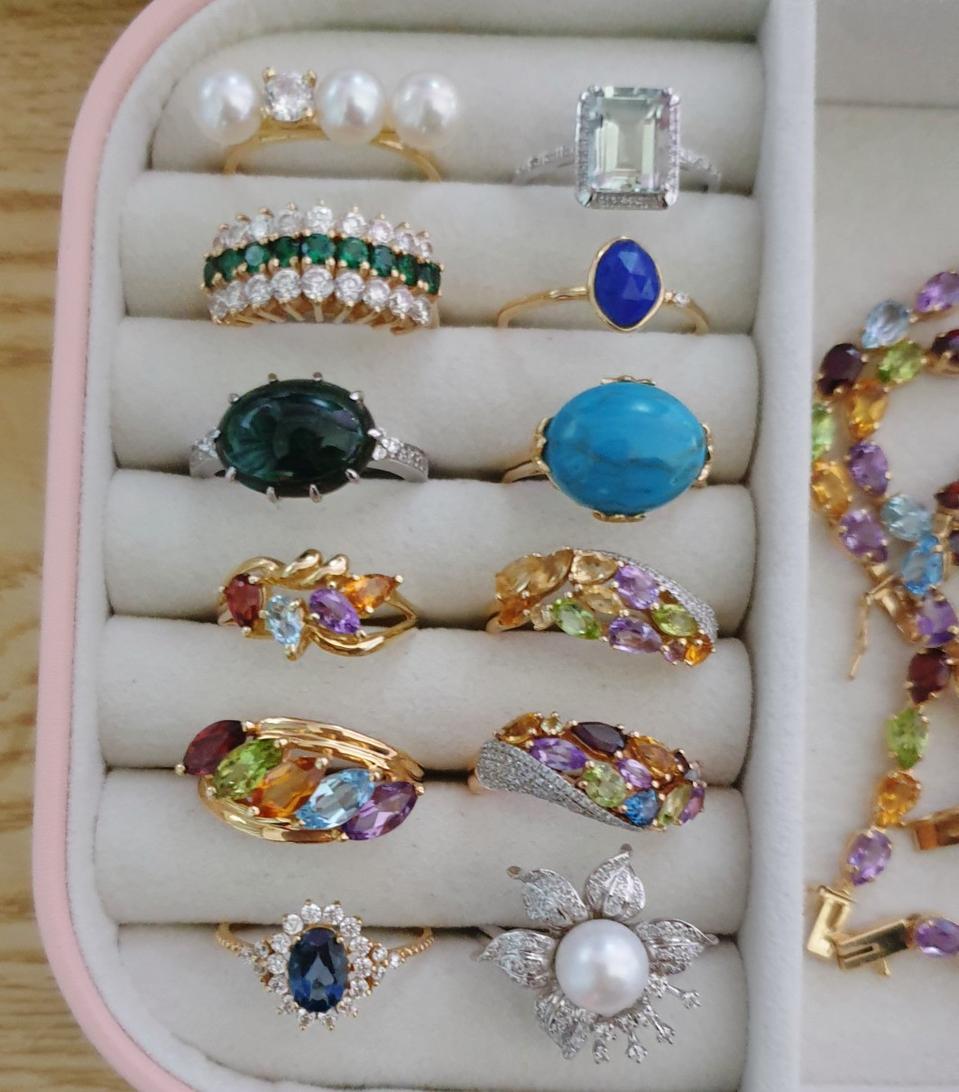 14k 1.5돈  천연석 반지 득템가!!