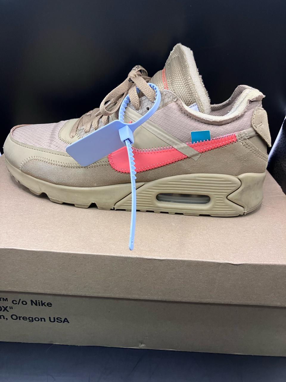 (정품)오프화이트 나이키 맥스90 데저트 오어 265 3회착용