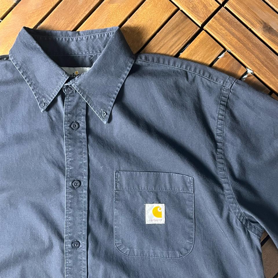 [2XL] CAHARTT 칼하트 리메이크 반팔 셔츠 곤색