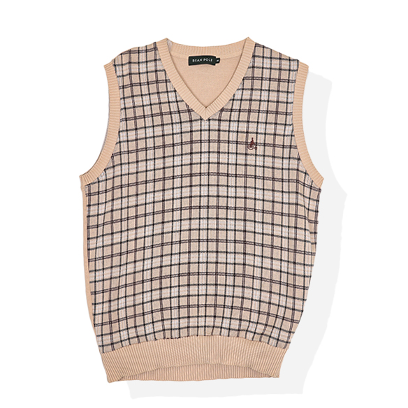 빈폴 윈도우 페인 니트 베스트 (S)