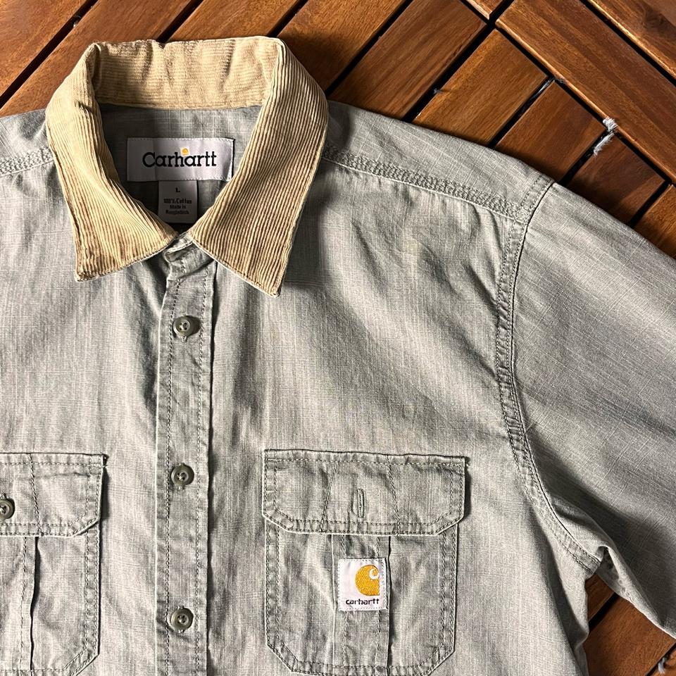 [XL]칼하트 리메이크 반팔 셔츠 회색